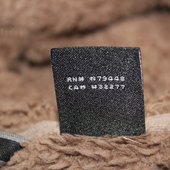 Marmot Brown Faux Fur Full Zip Hooded Jacket Size M Super Soft Style A91040 - Picture 13 of 16